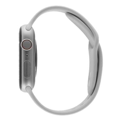 Apple Watch SE GPS + Cellular 44mm aluminio plateado correa Loop deportiva blanco