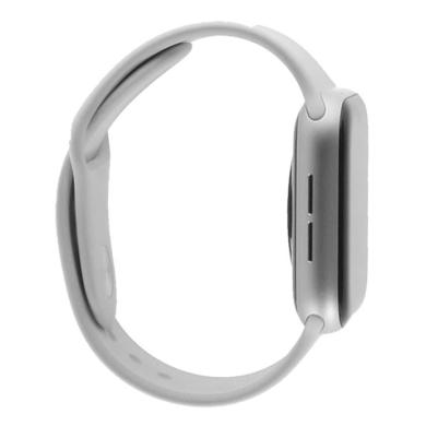 Apple Watch SE GPS + Cellular 44mm aluminium argent boucle sport blanc