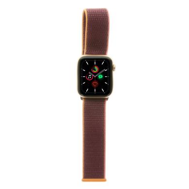 Apple Watch SE GPS + Cellular 44mm alluminio oro cinturino Loop Sport lila - Ricondizionato - buono - Grade B