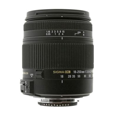 Sigma pour Nikon F 18-250mm 1:3.5-6.3 AF DC Makro OS HSM noir