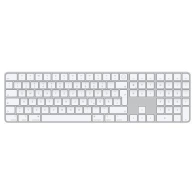 Apple Magic Keyboard QWERTZ mit Touch ID und Ziffernblock für Mac mit Apple Chip (MK2C3D/A) silber