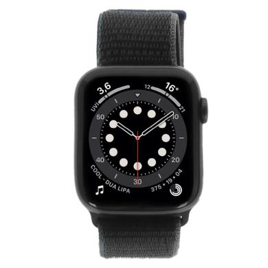 Apple Watch Series 6 Aluminiumgehäuse space grau 44 mm mit Sport Loop kohlegrau (GPS) space grau