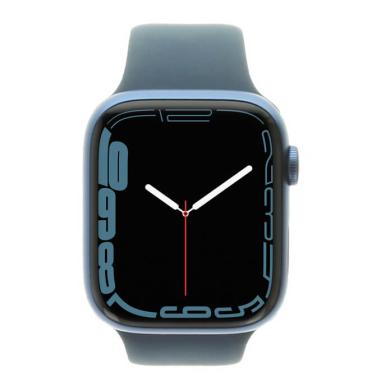 Apple Watch Series 7 GPS 41mm aluminium bleu bracelet sport bleu
