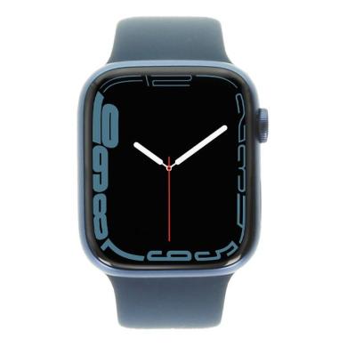 Apple Watch Series 7 GPS + Cellular 45mm alluminio blu cinturino Sport blu - Ricondizionato - buono - Grade B