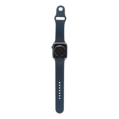 Apple Watch Series 7 Aluminiumgehäuse blau 45mm mit Sportarmband abyssblau (GPS + Cellular) blau