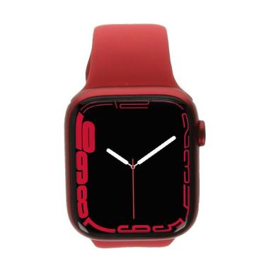 Apple Watch Series 7 Aluminiumgehäuse rot 41mm Sportarmband rot (GPS + Cellular)