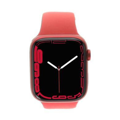 Apple Watch Series 7 GPS 45mm aluminium rouge bracelet sport rouge