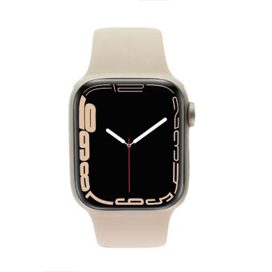 Apple Watch Series 7 GPS + Cellular 45mm aluminium lumière stellaire bracelet sport - très bon
