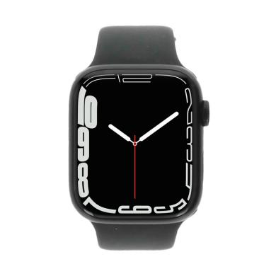 Apple Watch Series 7 cassa in alluminio color mezzanotte 45mm con cinturino Sport color mezzanotte (GPS) color mezzanotte nuovo