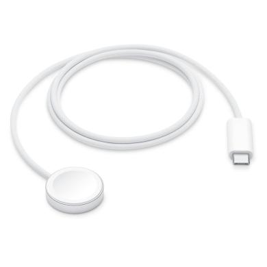 Apple Watch magnetisches Schnellladegerät auf USB‑C Kabel (1m) weiß
