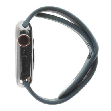 Apple Watch Series 7 GPS + Cellular 41mm acero inox grafito correa deportiva azul