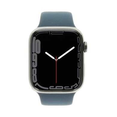 Apple Watch Series 7 cassa in acciaio inox grafite 45mm con cinturino Sport blu (GPS + Cellular) grafite - Ricondizionato - ottimo - Grade A