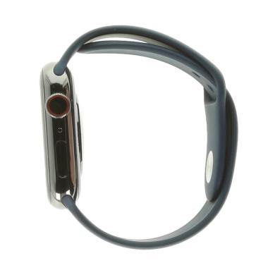 Apple Watch Series 7 Edelstahlgehäuse graphit 45mm Sportarmband abyssblau (GPS + Cellular)