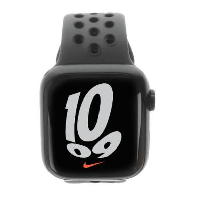 Apple Watch Series 7 Nike Aluminiumgehäuse mitternacht 41mm mit Sportarmband anthrazit/schwarz (GPS) mitternacht