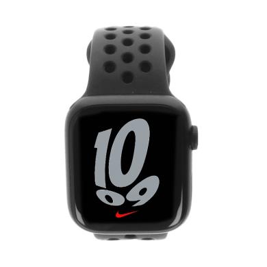 Apple Watch Series 7 Nike Aluminiumgehäuse mitternacht 41mm mit Sportarmband anthrazit/schwarz (GPS + Celluar) mitternacht