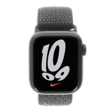 Apple Watch Series 7 Nike GPS + Cellular 41mm alluminio blu cinturino Loop Sport nero - Ricondizionato - ottimo - Grade A