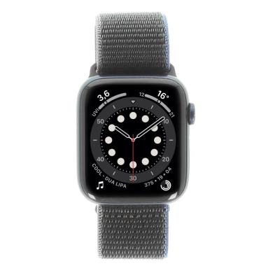 Apple Watch Series 6 Aluminiumgehäuse blau 44 mm mit Sport Loop kohlegrau (GPS) blau