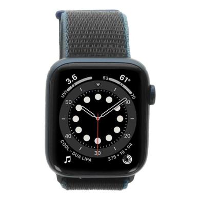 Apple Watch Series 6 GPS + Cellular 44mm aluminium bleu boucle sport gris