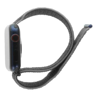 Apple Watch Series 6 Aluminiumgehäuse blau 44 mm mit Sport Loop kohlegrau (GPS + Cellular) blau