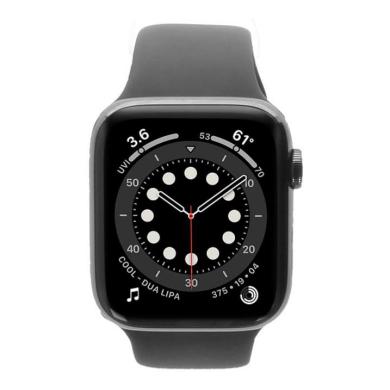 Apple Watch Series 6 cassa in acciaio inossidabile grafite 44mm con cinturino Sport zypernverde (GPS + Cellular) grafite - Ricondizionato - Come nuovo - Grade A+