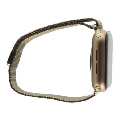 Apple Watch Series 5 Aluminiumgehäuse gold 40mm Milanaise-Armband gold (GPS)
