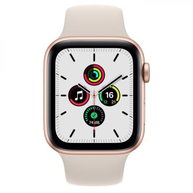 Apple Watch SE GPS + Cellular 40mm aluminio dorado correa deportiva blanco estrella