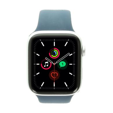 Apple Watch SE GPS 44mm aluminio plateado correa deportiva azul