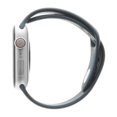 Apple Watch SE GPS + Cellular 44mm aluminium argent bracelet sport bleu