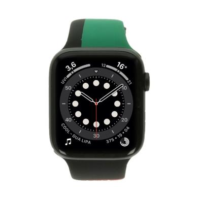 Apple Watch Series 6 GPS + Cellular 44mm aluminium gris bracelet sport noir
