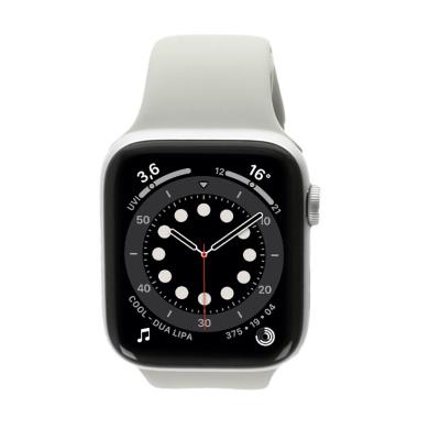 Apple Watch Series 6 Gps + Cellular 44Mm Aluminium Argent Bracelet Sport Lumière Stellaire