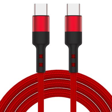 USB-C auf USB-C Ladekabel 2m -ID18871 rot