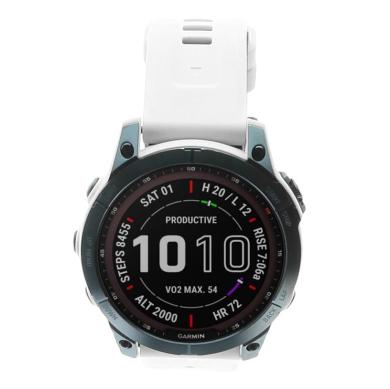 Garmin Fenix 7 Sapphire Solar 47mm azul DLC titanio/blanco de piedra (010-02540-25) - Reacondicionado: buen estado | 30 meses de garantía | Envío gratuito