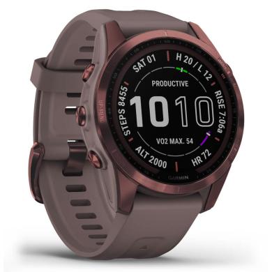 Garmin Fenix 7S Sapphire Solar mokka titanio/gris foncé (010-02539-29) - Reacondicionado: muy bueno | 30 meses de garantía | Envío gratuito