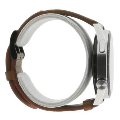 Huawei Watch GT3 46mm argento cinturino in pelle castagna