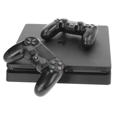 Sony PlayStation 4 Slim - 1TB - con 2 joysticks nero