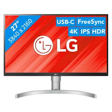 LG 27UN83A 27", monitor UHD 4K, panel IPS, VESA Display HDR 400, USB-C plata