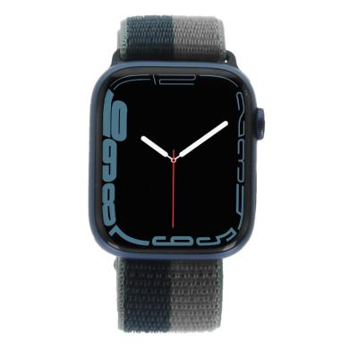 Apple Watch Series 7 GPS + Cellular 45mm aluminium bleu boucle sport - bon état