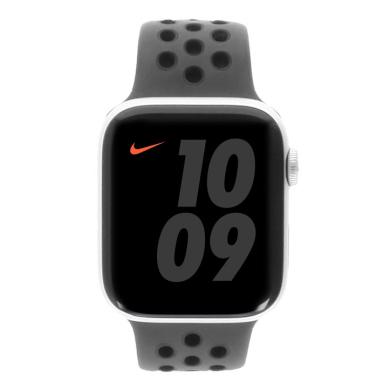 Apple Watch Series 6 Nike Aluminiumgehäuse silber 44mm mit Sportarmband anthrazit/schwarz (GPS + Cellular) silber