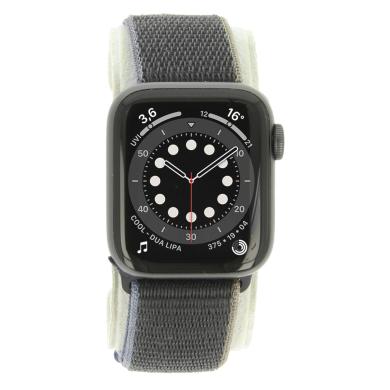 Apple Watch Series 6 Aluminium argent 40mm avec Sport Loop sel marin (GPS)