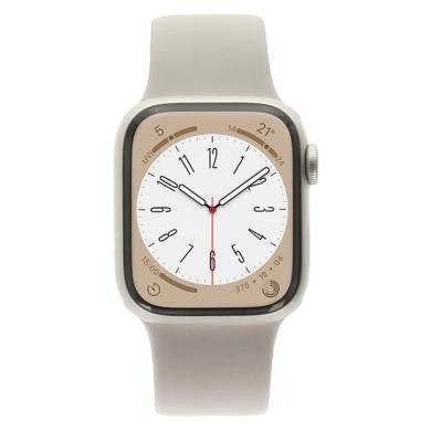 Apple Watch Series 8 Aluminiumgehäuse polarstern 41mm mit Sportarmband polarstern (GPS) polarstern