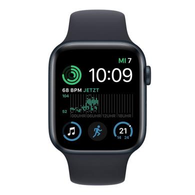Apple Watch SE 2 GPS 44mm aluminium bleu de minuit bracelet sport bleu de minuit 