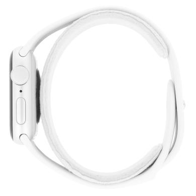 Apple Watch SE 2 GPS 40mm aluminio plateado correa deportiva blanco