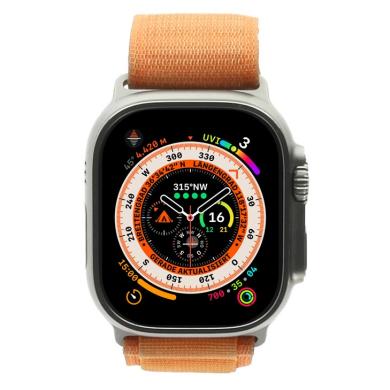 Apple Watch Ultra GPS + Cellular 49mm titanio cinturino Loop Sport alpine arancione S - Ricondizionato - ottimo - Grade A