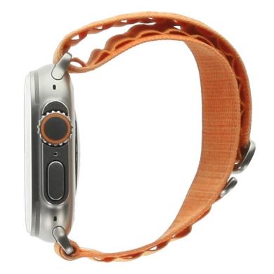 Apple Watch Ultra GPS + Cellular 49mm titanio cinturino Loop Sport alpine arancione S