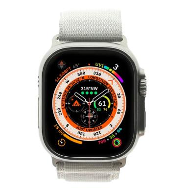 Apple Watch Ultra Caja de titanio 49mm con Correa Loop Alpine blanco estrella S (GPS + Cellular)