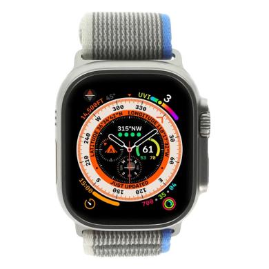Apple Watch Ultra Cassa in titanio 49mm con Trail Loop Blu/grigio S/M (GPS + Cellular) - Ricondizionato - ottimo - Grade A