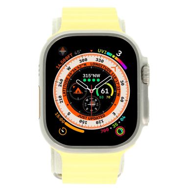 Apple Watch Ultra Titangehäuse 49mm mit Ocean Armband gelb (GPS + Cellular)