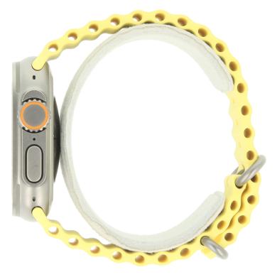 Apple Watch Ultra GPS + Cellular 49mm titane bracelet océan jaune