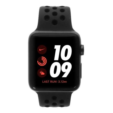 Apple Watch Series 3 Nike+ GPS + Cellular 42mm alluminio grigio siderale cinturino Sport nero antracite