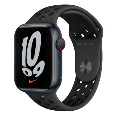 Apple Watch Series 7 Nike Aluminiumgehäuse 45mm Sportarmband anthrazit/schwarz (GPS + Celluar)